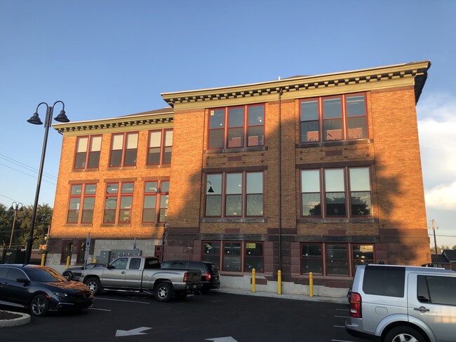 West Elevation at Sunset - Rose Rent Lofts