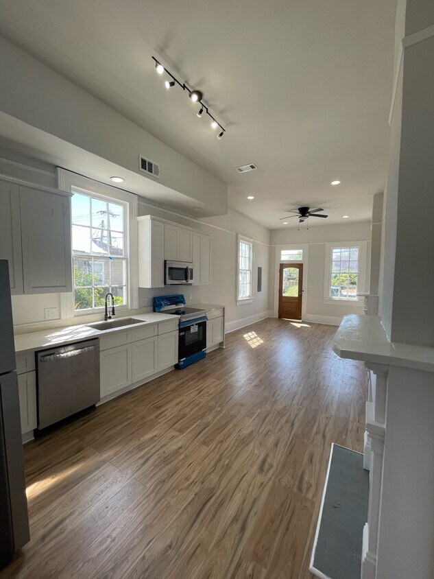 kitchen and living room - 2429 Gravier St