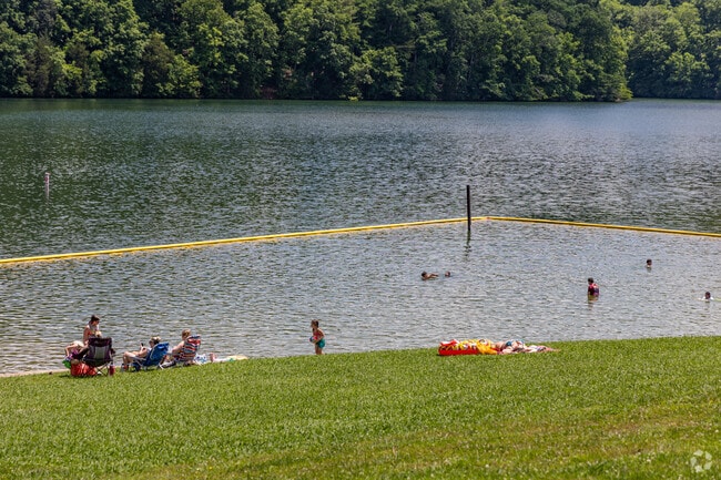 Melton Hill Campground features a manmade beach perfect for swimming or sunbathing.