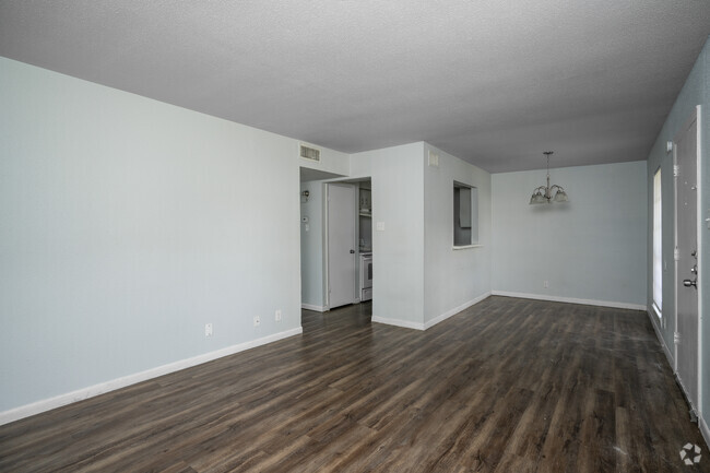 2BR, 2BA - 1,075SF - Living Room - The Luke Apartments