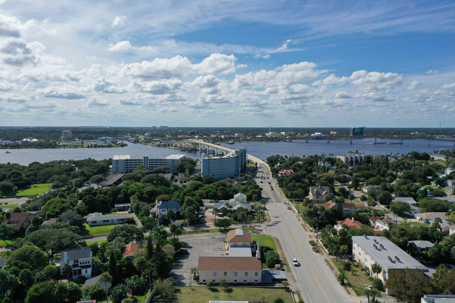 WEST AERIAL VIEW OUTSIDE QUAD-PLEX - 500 Silver Beach Ave