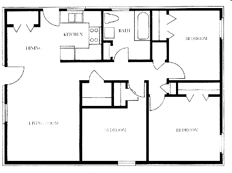 3HAB/1BA - Frio Apartments