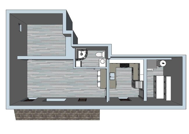 3D Floorplan - 716 E Kimberly Ave