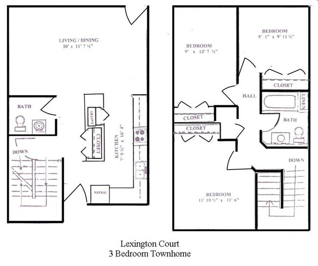 3BR/1.5BA - Lexington Court