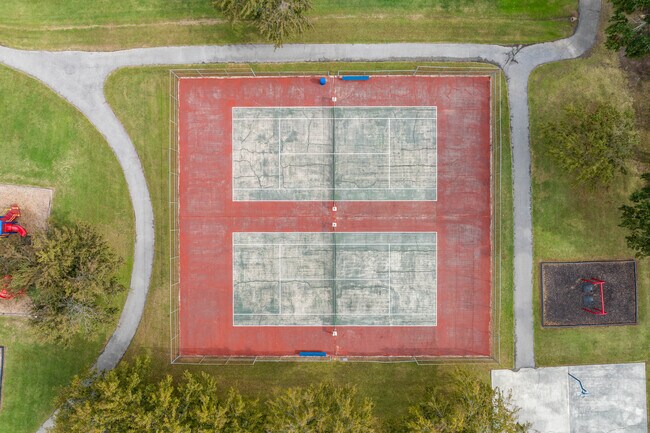 Residents of Youngsville can play at the tennis courts at Foster Park.