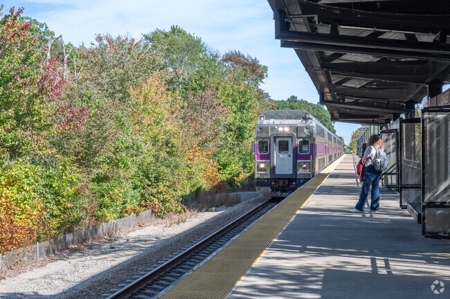 Commuters have two nearby train stations to choose from.