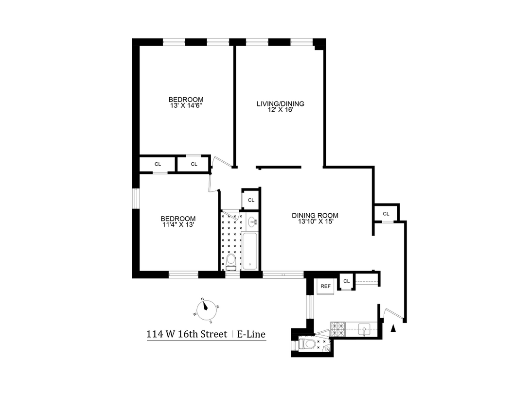 114 W 16th St Unit 4E, New York, NY 10011 Room for Rent in New York