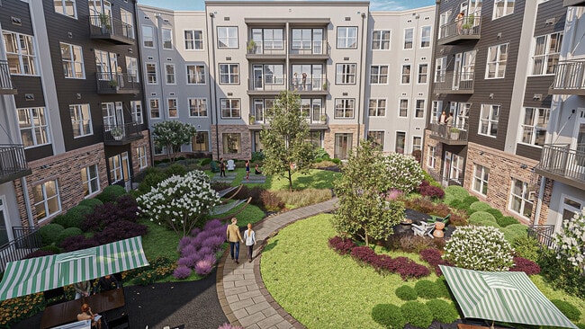 Enjoy a peaceful stroll through the zen garden courtyard - The Rowley