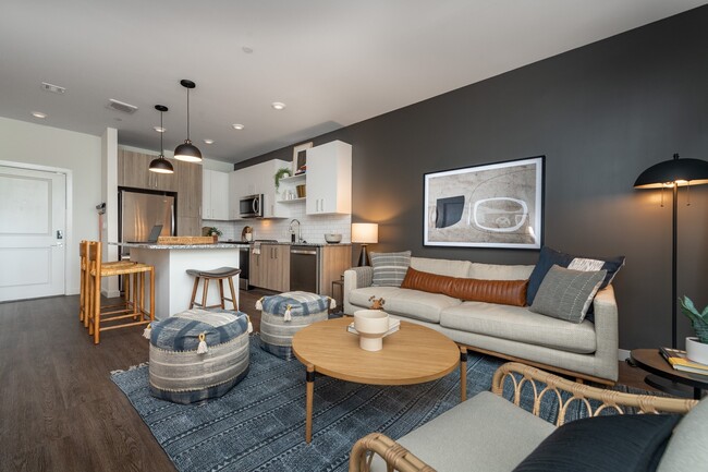 Apartment Living Area - The Point at Kingston