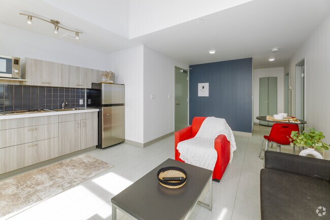 Le Marauder 2 chambres, 1 salle de bain - 549 pi² - Cuisine/salon - William Thomas - Student Residences