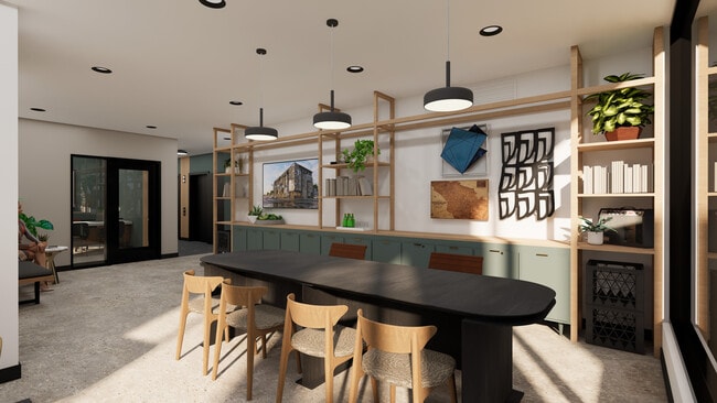 Salón para residentes y espacio de trabajo conjunto - ArtHaus 820