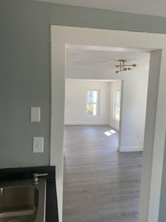 Kitchen view into dining area & living room - 9 Mead St