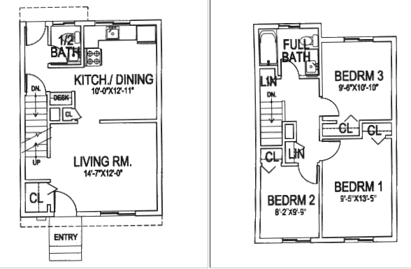 3BR/1.5BA - University Townhouses Cooperative