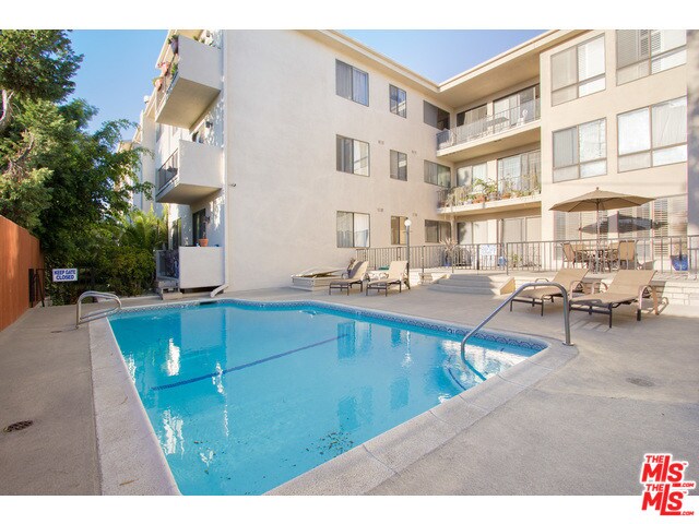 Building pool, has jacuzzi and rec room - 2175 S Beverly Glen Blvd
