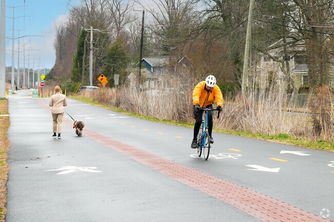 The W&OD Trail is great for bikers and walkers alike.
