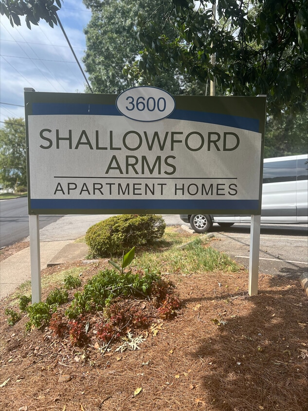 Property Sign - Shallowford Arms Apartments