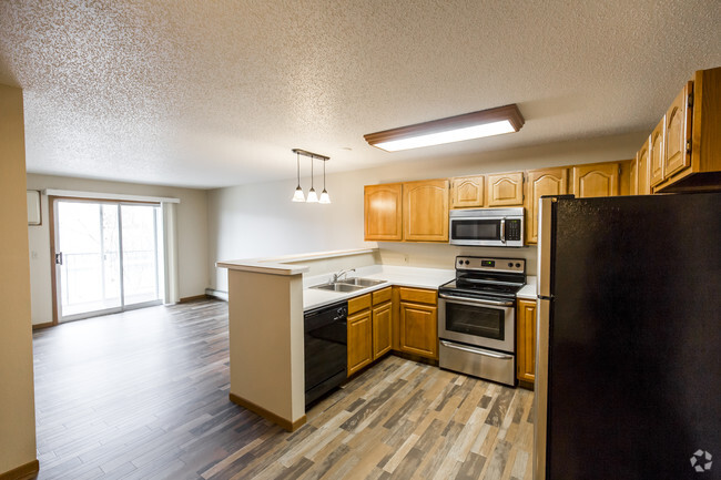 Gorgeous Kitchen &amp; Living Rooms Featuring Faux Wood Flooring - Pebble Springs