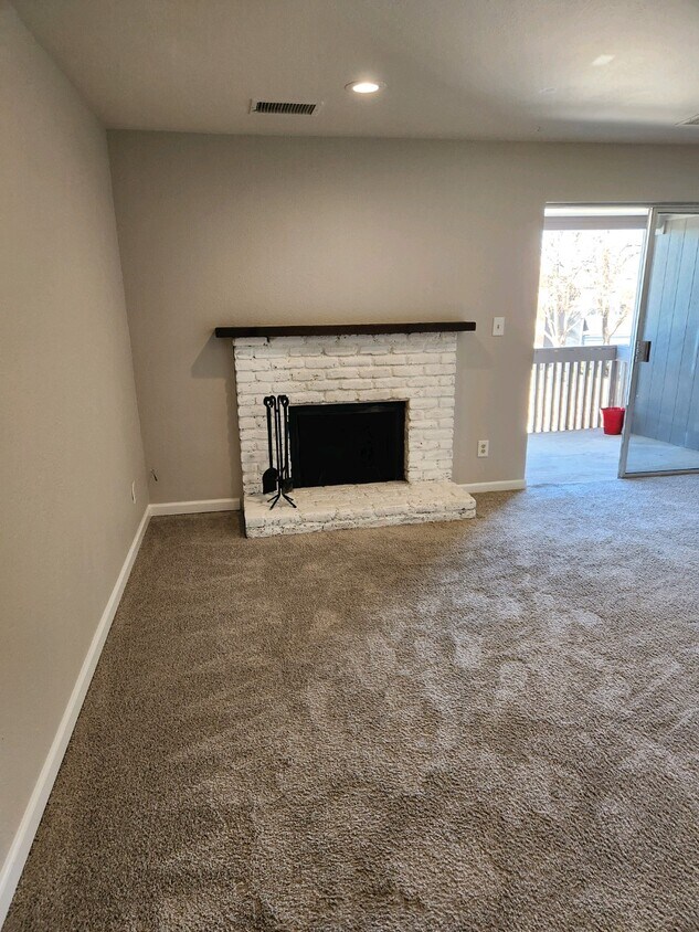 Wood burning fireplace - 7337 S Xenia Cir