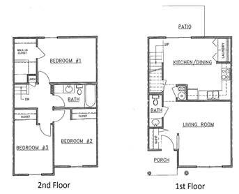 Chelsea Village Apartments – 3 Bedroom Townhouse 1.5 Bath