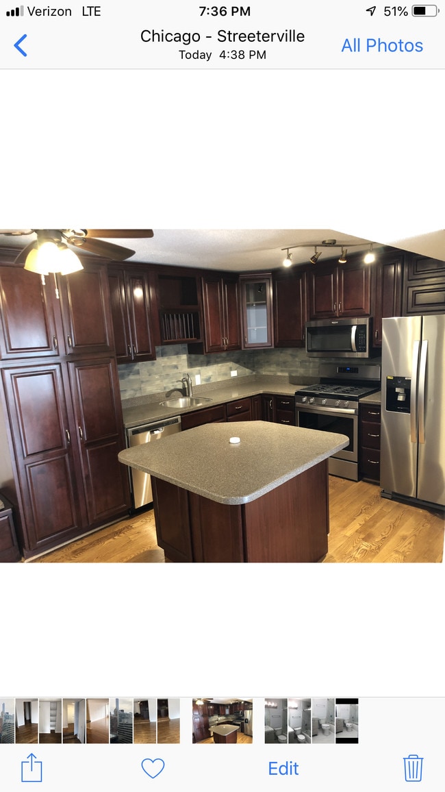 Cherry kitchen with brand new appliances - 230 E Ontario St
