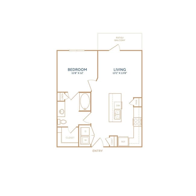 A1 - 695 SF - The Duvall