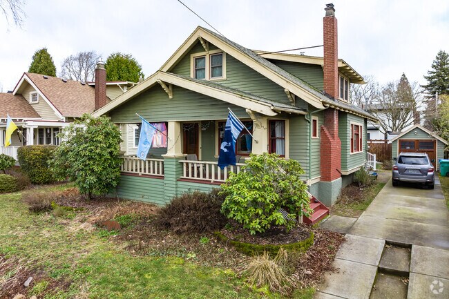 Quaint bungalows with spacious patios house residents of the Hollywood neighborhood.
