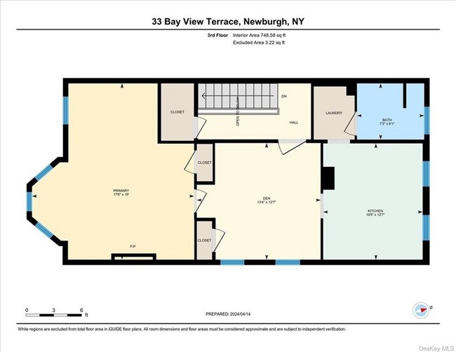 3rd floor apartment floor plan - 33 Bay View Ter