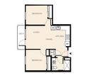 2 Bed 1 Bath (B12)