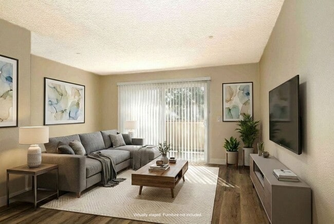 2BR, 1.5BA Townhouse Living Room (staged) - Mission Village Apartments