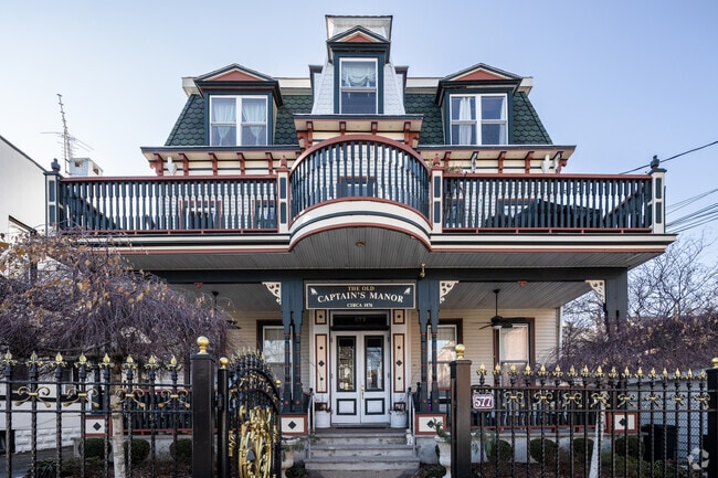 The Old Captain's Manor is a beautiful historical Victorian building in City Island.