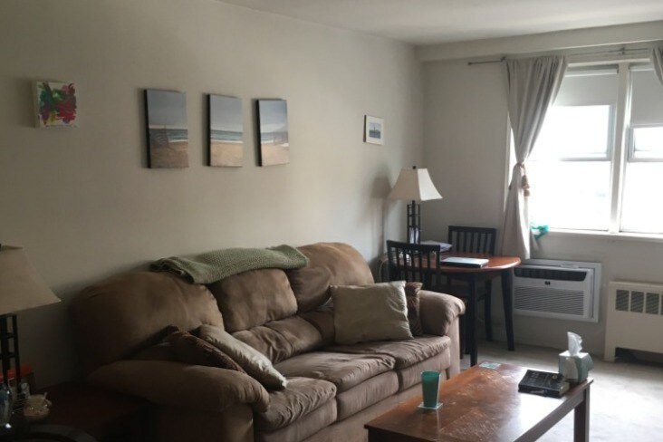 Living room - with wall AC unit - 125 Prospect St