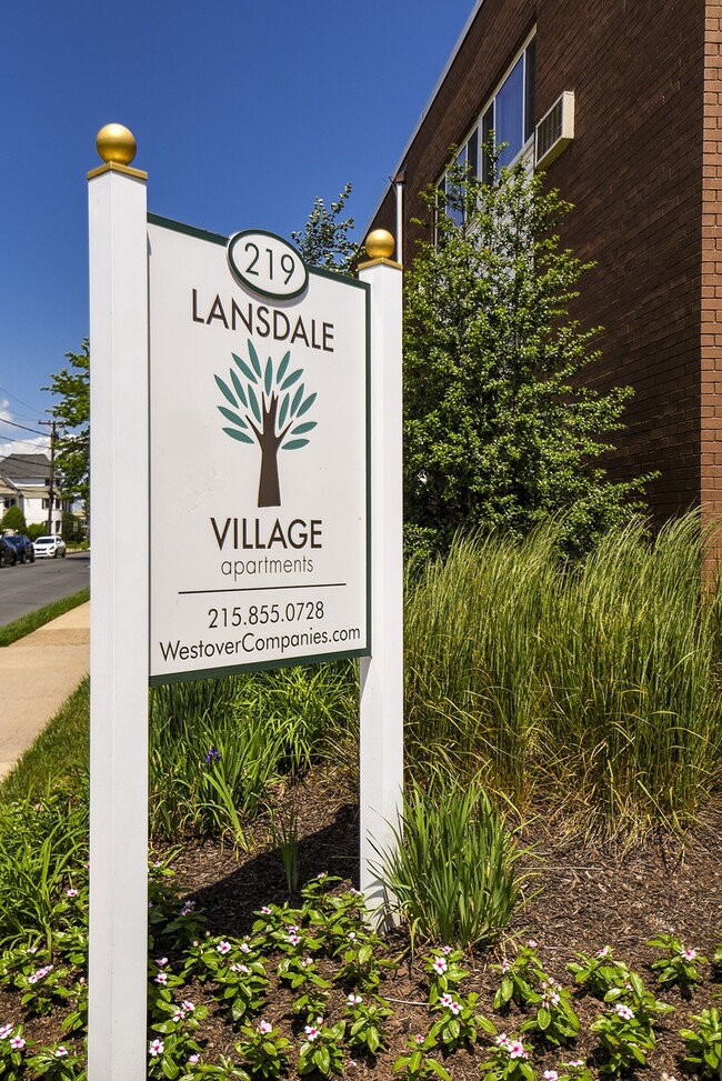 Welcome Sign - Lansdale Village Apartments