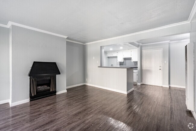 1HAB, 1BA - 725SF - SALA DE ESTAR - Mediterranean Apartments