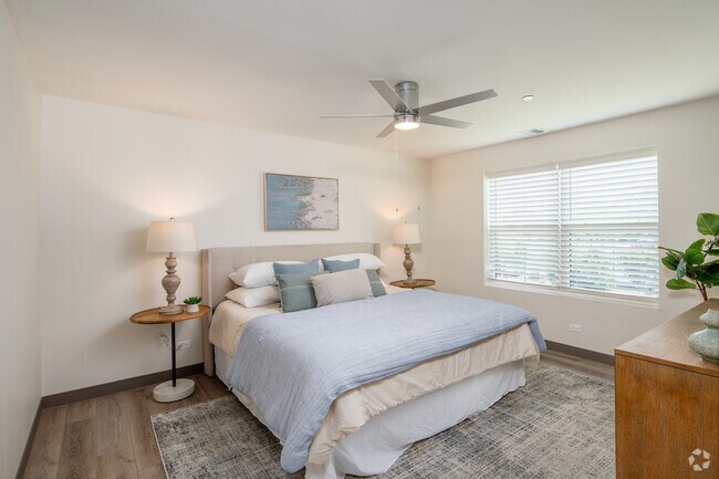 Emerald 2BR, 2BA - 1,095SF Primary Bedroom - The Jade Residences at Waterfall Glen