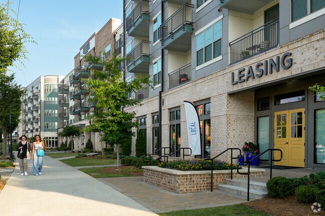 Sugar Hill's cleanly paved wide sidewalks offer residents plenty of room to stroll.