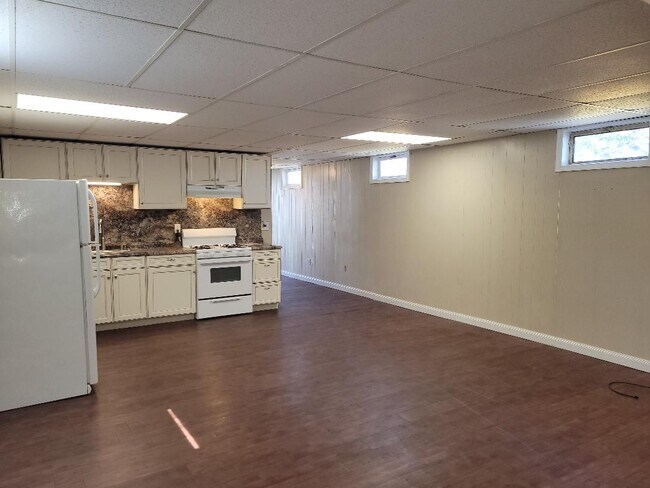 living room with open kitchen - 321 N Railroad St