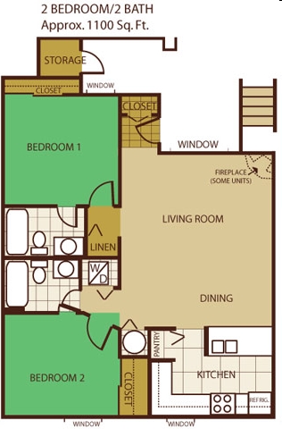 2BR/2BA - Butterfield Apartments