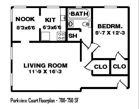 1HAB/1BA - 381 Covington
