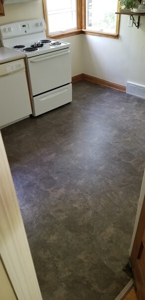 NEW FLOOR Kitchen - 317 2nd St