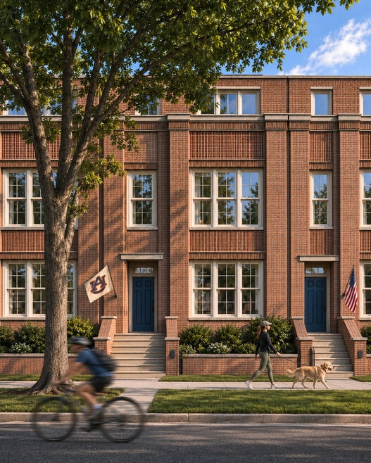 Unit Elevation - Bragg Avenue Brownstones