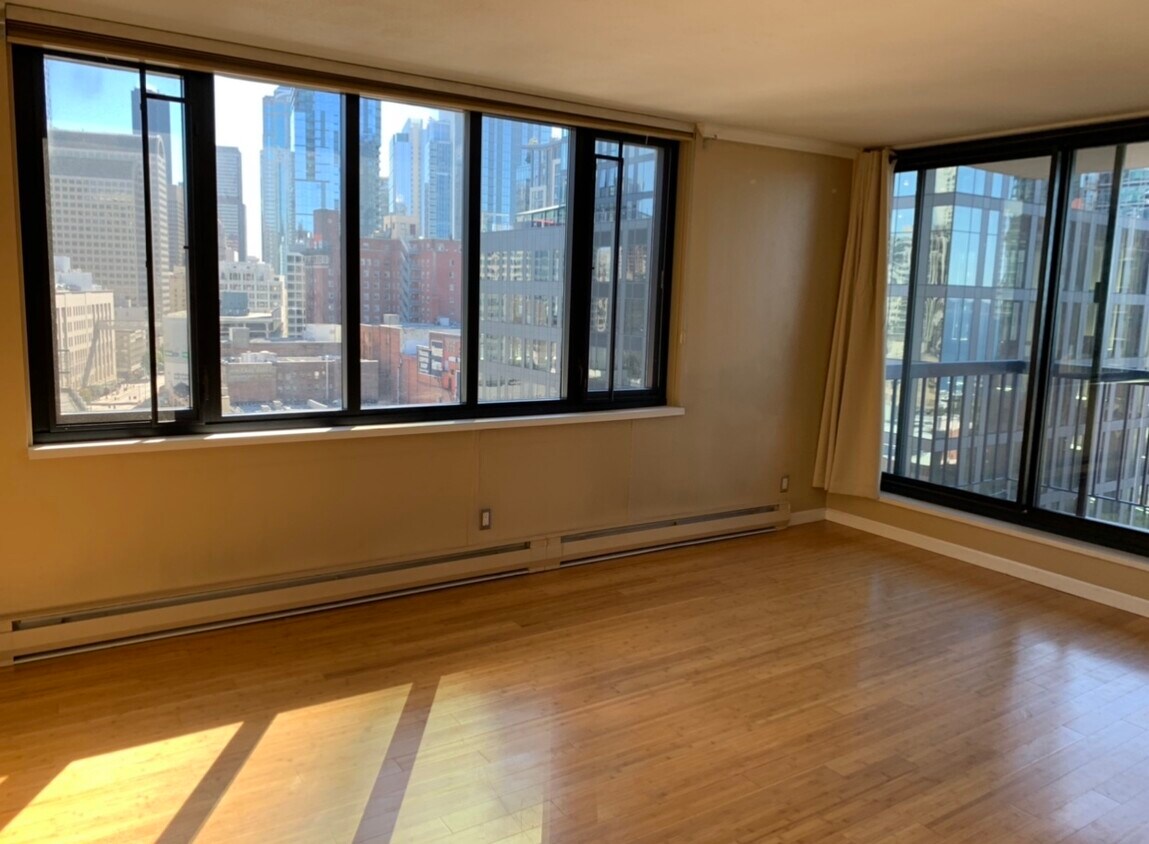 Living Room and Balcony - 2100 3rd Ave