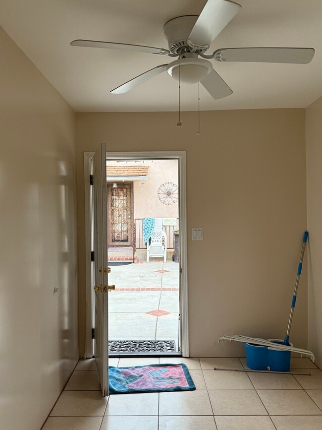 Front door from inside unit. Back door of front house - 17526 Horace St