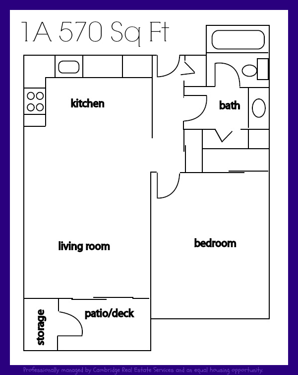 50 metros cuadrados, un dormitorio, un baño - Fountain Park Apartments