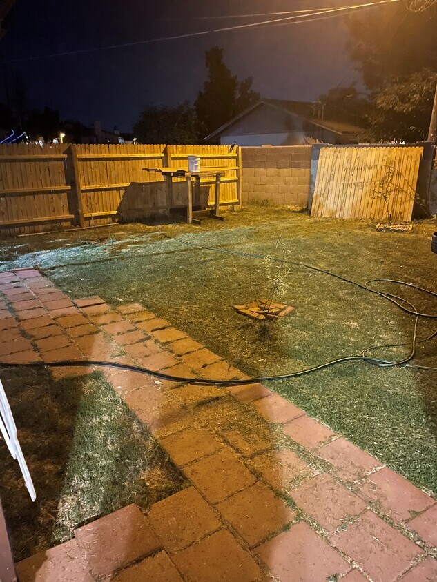 Backyard of Apt C - 1149 N April Cir