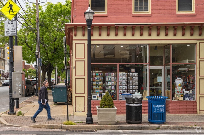 Media's walkability makes quick errands easy to accomplish for locals.