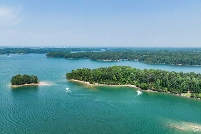 Sugar Hill has direct points to Lake Lanier which spans for many miles giving room for boating.