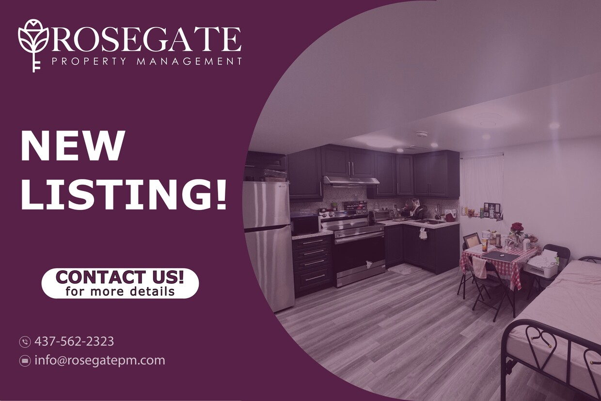 Primary Photo - Bright 1 Bedroom + Den (Usable as 2nd Bedroom) Basement Apartment with Parking