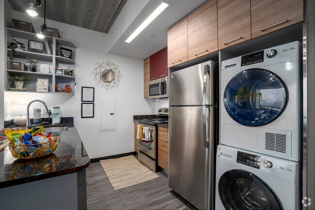B1 Alt 2 - 2BR, 2BA - 729SF - Kitchen/Laundry - Z West Apartments