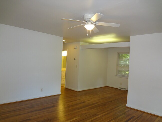 Living room view to dining room and hall - 117 Purefoy Rd