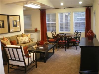 Living Area - Harbor Grove Senior Apartments: 55 Plus Only